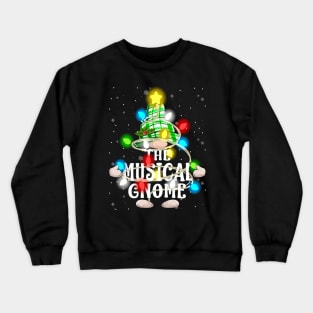 The Musical Gnome Christmas Matching Family Shirt Crewneck Sweatshirt